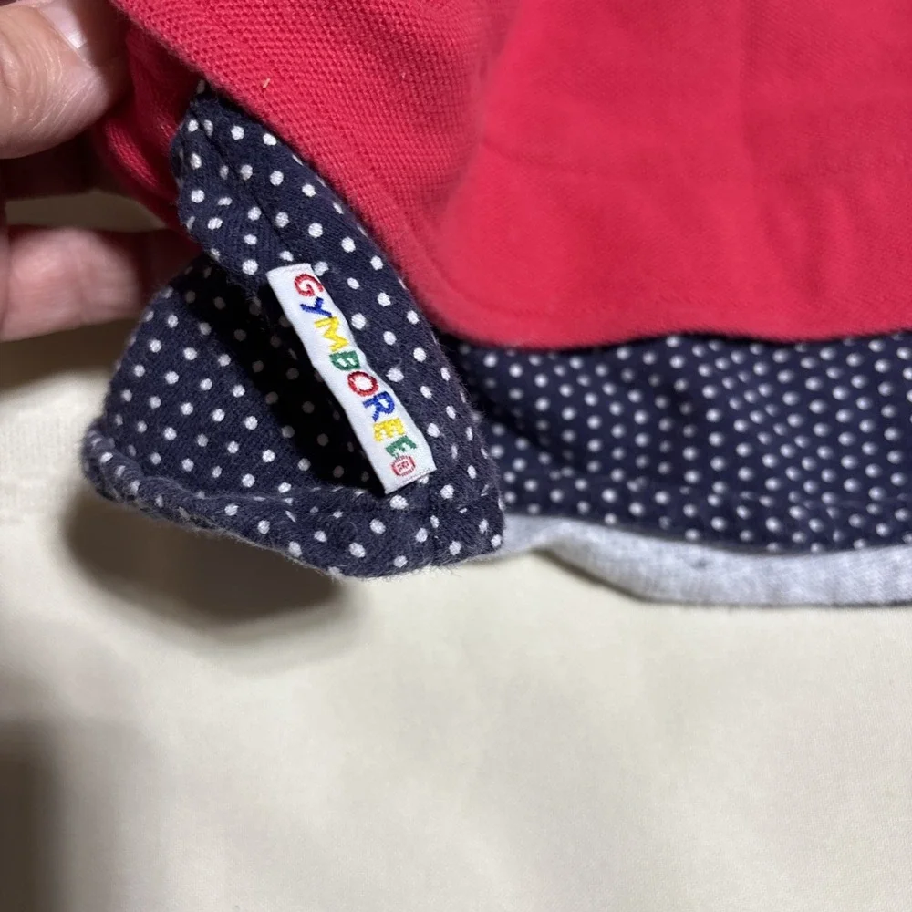 VINTAGE Gymboree Red Baby Dress Long Sleeve Sailor Nautical Cotton Newborn‎